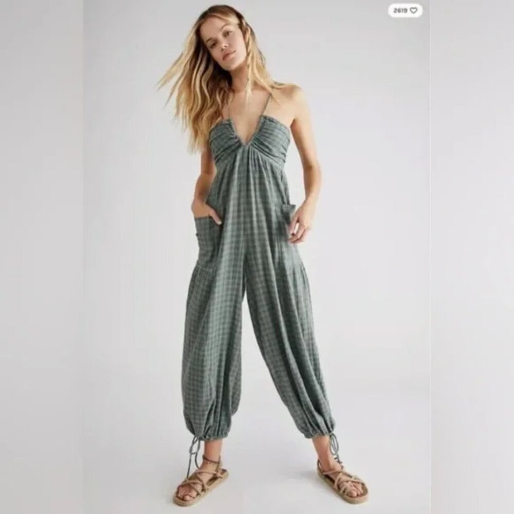 Free People Sundaze for Surfin Jumpsuit NWT Size XS